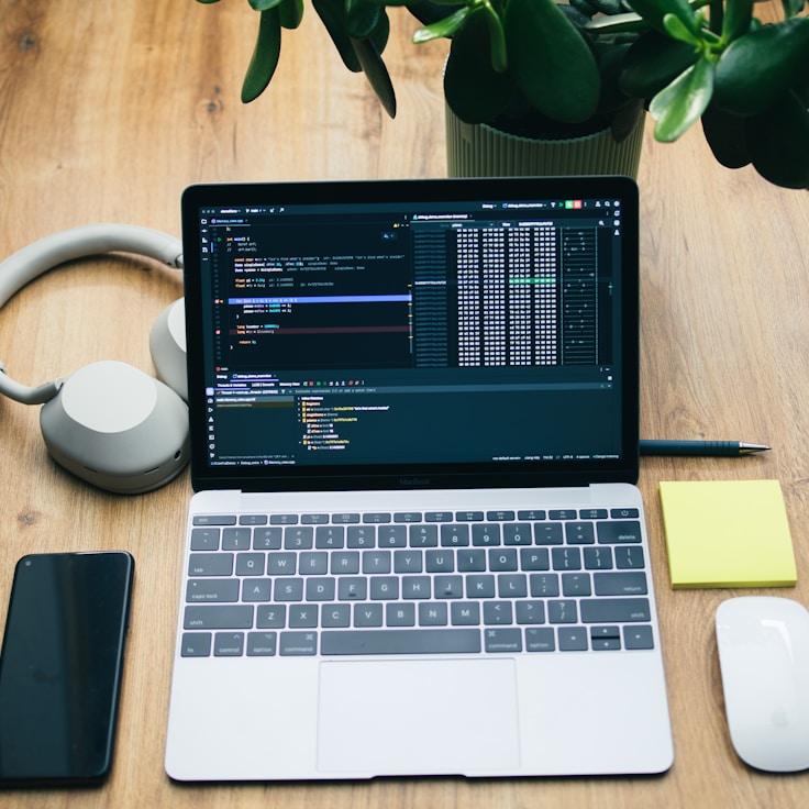 iOS app development workspace